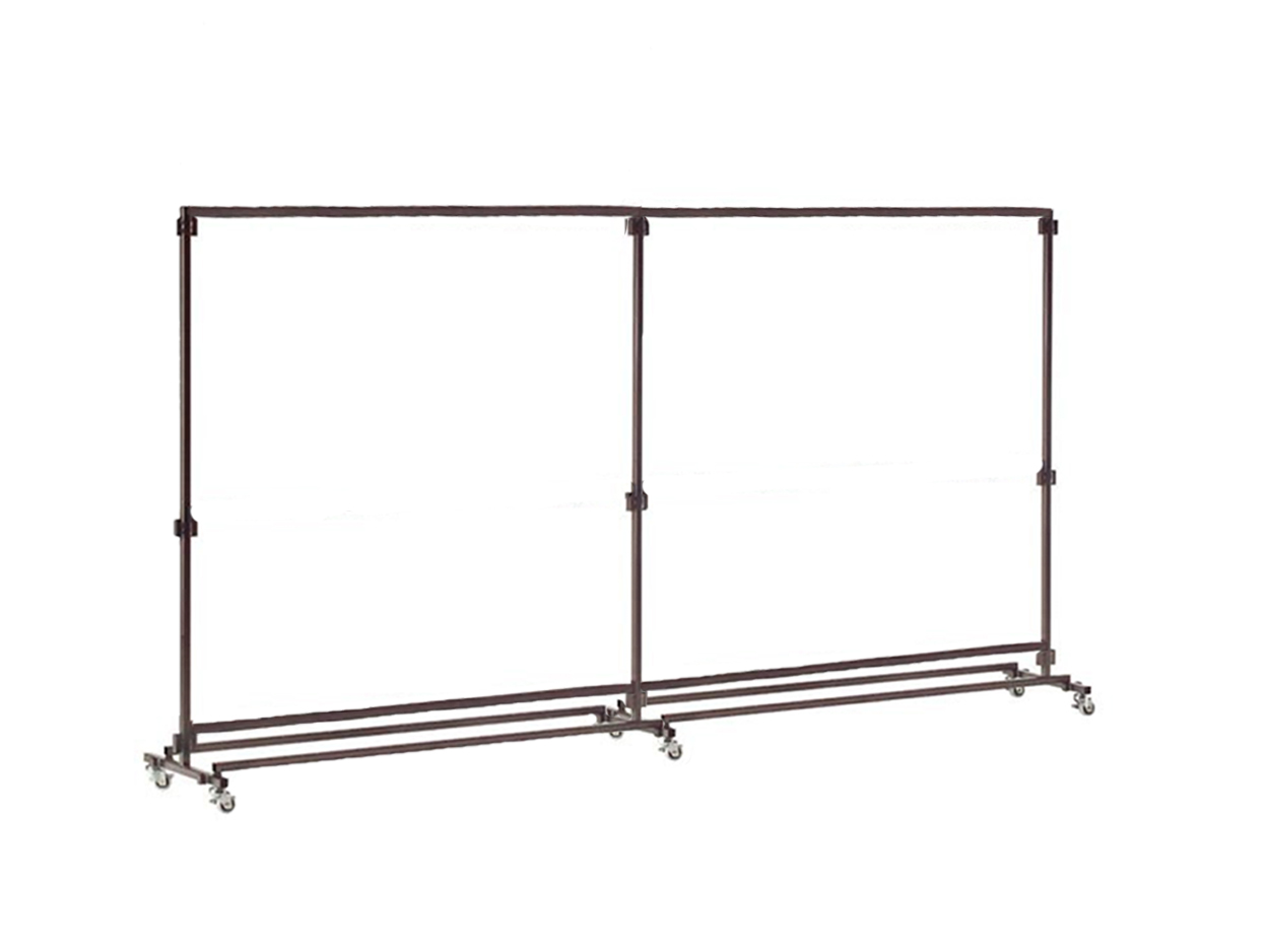 Kledingrek enkel - 3.90m - Excl. kapstokken